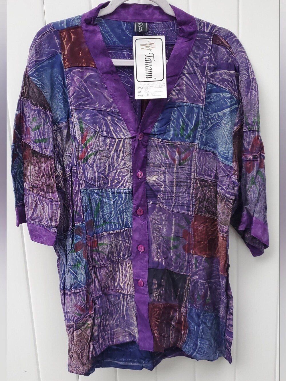 Tanami Handmade Rayon Womens Shirt, XL
